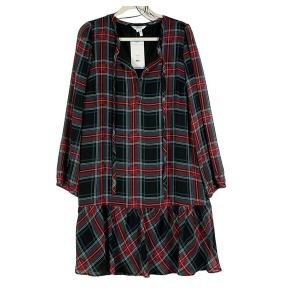 Draper James Rosanne Shift Dress in Georgia Plaid Belle Meade, NWT, Large - Picture 2 of 16
